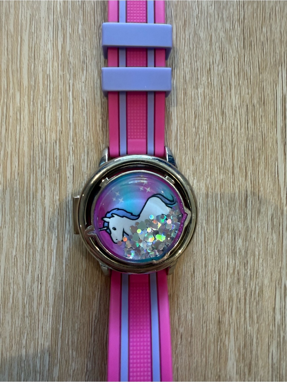 NEW Limited Too Pink Unicorn Glitter Watch